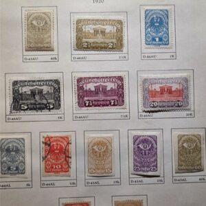 Stamp Austria 1910-20 Multiple MH A24, A43, A44 & A46