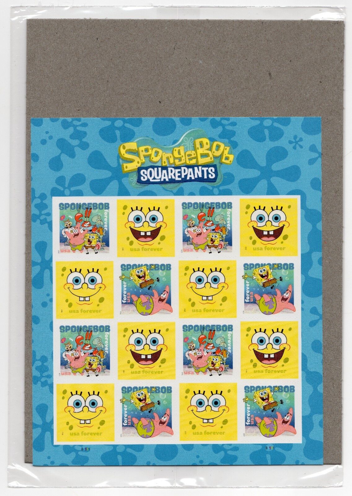 Scott #6025-6028a SpongeBob SquarePants Sheet of 16 Forever Stamps - Sealed