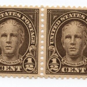 Scott #551 Nathan Hale Pair of Stamps - MNH #1 Left Edge XF