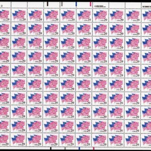 Scott #2531 Flags on Parade Sheet of 100 Stamps - MNH P#1112 UL