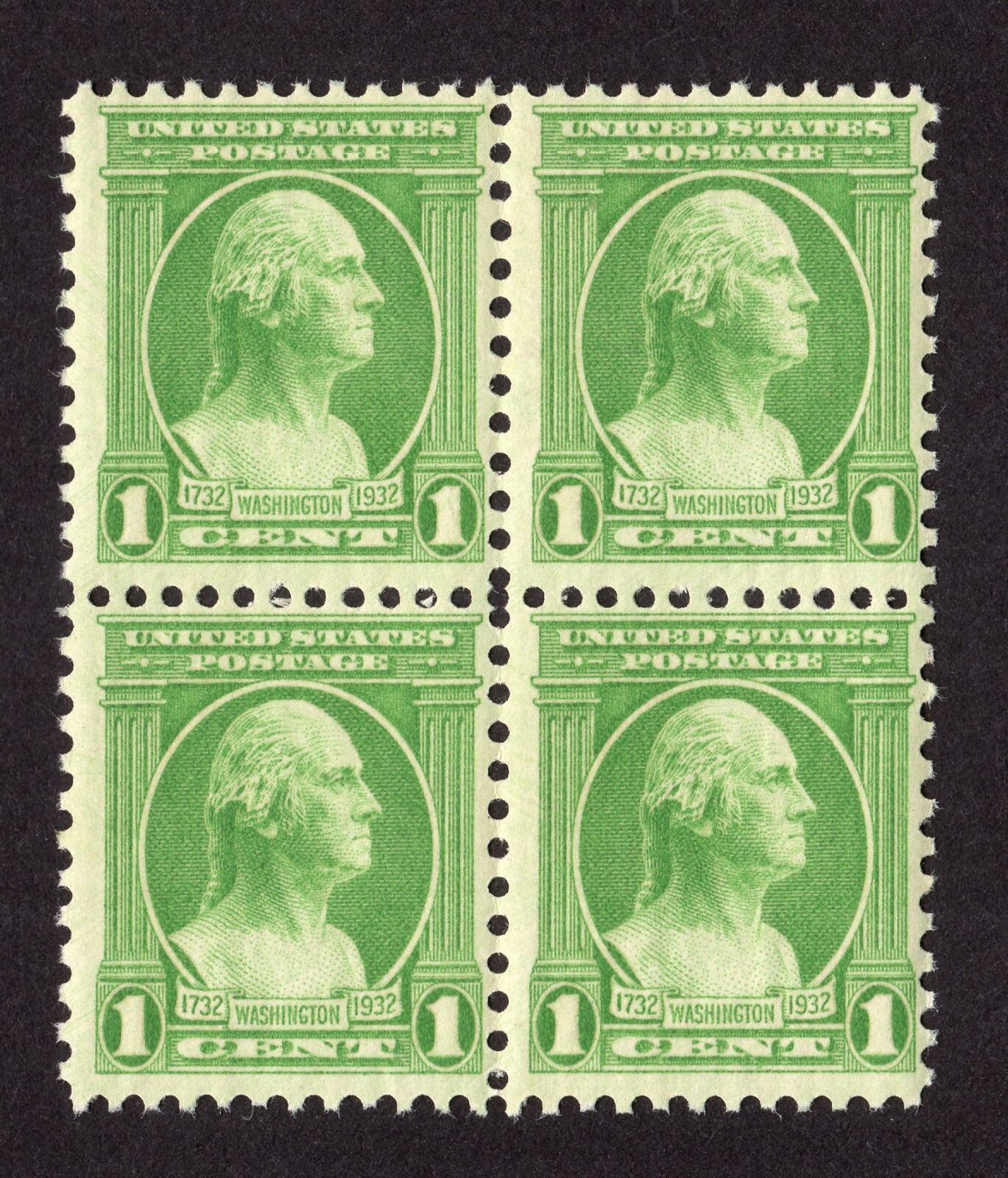 Scott #705 George Washington Block Of 4 Stamps - MNH