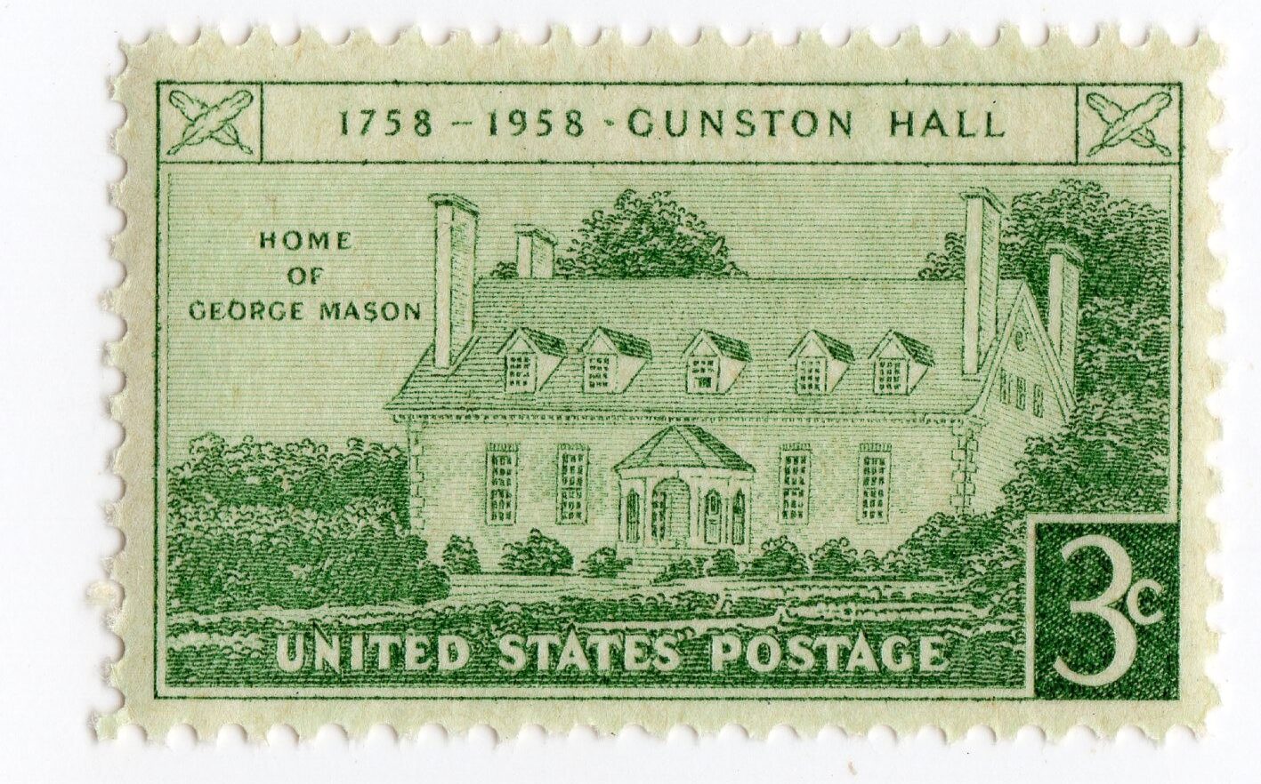 Scott #1108 Gunston Hall Single Stamp - MNH