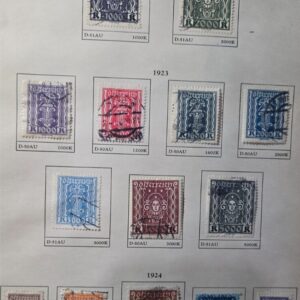 Stamp Austria 1922 #279-287, 294, 298 used