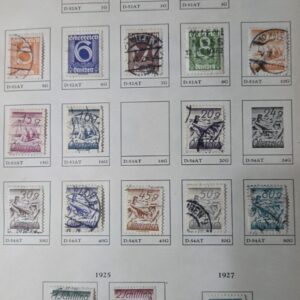 Stamp Austria 1925-27 #303-305,307-311,313,316,318-322 all used except #308