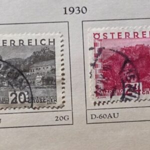 Stamp Austria 1930 #327, 331, 332, 336 used