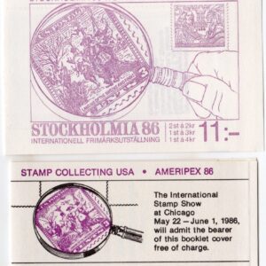 Scott #BK153 (2201a) Sweden (1588a) Ameripex 86 (2) Booklet of 8 Stamps - MNH