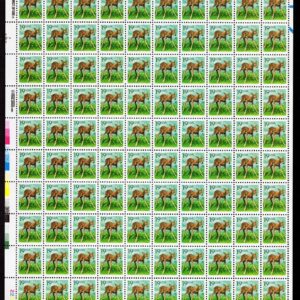 Scott #2479 Deer Fawn Full Sheet of 100 Stamps - MNH P#22222 LL