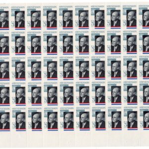 Scott #1275 Adlai E. Stevenson Sheet of 50 Stamps - MNH P#28233 LL