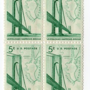 Scott #1258 Verrazano-Narrows Bridge Block of 4 Stamps - MNH