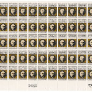 Scott #1405 Edgar Lee Masters Sheet of 50 Stamps - MNH P#31685 LL