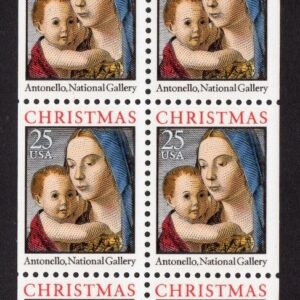 Scott #2427a Madonna (Carracci) Booklet Pane of 10 Stamps - MNH