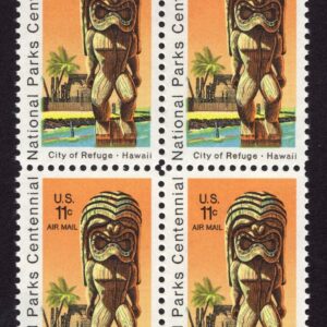 Scott #c84 Hawaii Airmail Block of 4 Stamps - MNH