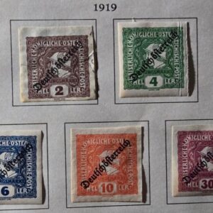 Stamp Austria 1919 Newspaper P24-P28 MH