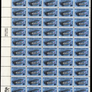 Scott #c74 Curtiss Jenny Airmail Sheet of 50 Stamps - MNH P#29678 UL