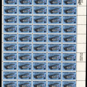 Scott #c74 Curtiss Jenny Airmail Sheet of 50 Stamps - MNH P#29684 LR