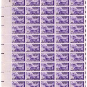 Scott #c42 Postal Union Airmail Sheet of 50 Stamps - MNH P#24151 UL