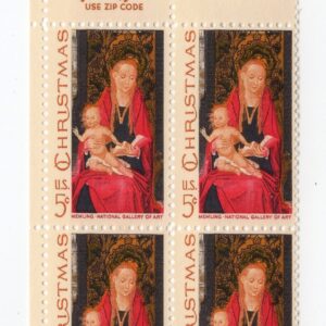 Scott #1336 Madonna & Child Zip Block of 4 Stamps - MNH