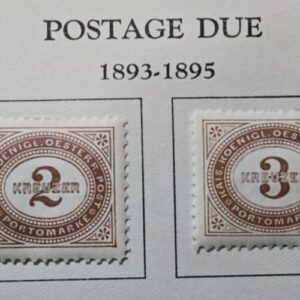 Stamp Austria 1893-95 Postage Due J1-J3 MH, J4 used