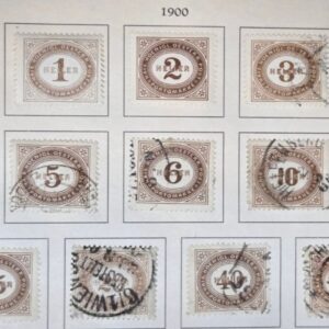 Stamp Austria1900 Postage Due J11-J21 used