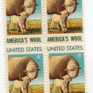 Scott #1423 Sheet America's Wood Block of 4 Stamps - MNH