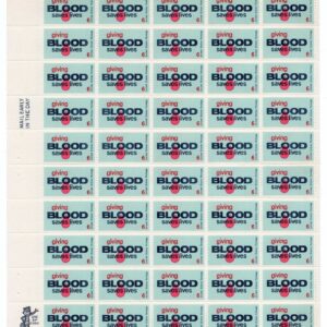Scott #1425 Giving Blood Sheet of 50 Stamps - MNH P#32645 UL