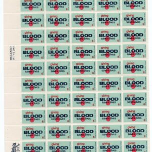 Scott #1425 Giving Blood Sheet of 50 Stamps - MNH P#32590 UL