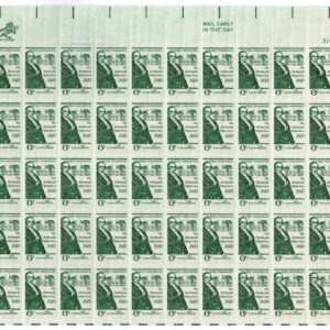 Scott #1380 Daniel Webster Dartmouth Sheet of 50 Stamps - MNH P#31079 UR