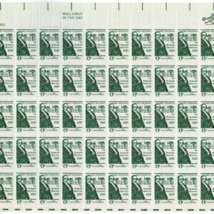 Scott #1380 Daniel Webster Dartmouth Sheet of 50 Stamps - MNH P#31080 UL