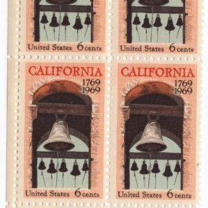 Scott #1373 Carmel Mission Belfry California Zip Block of 4 Stamps - MNH