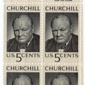 Scott #1264 Winston Churchill Zip Block of 4 Stamps - MNH