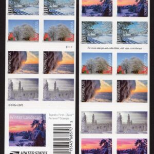 Scott #6042b (6038) Winter Landscapes Booklet of 20 Stamps - MNH