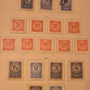Stamp Austria 1919-21 Postage Due J84,J89, J91 used, J85-88,J90, J92-J101 MH