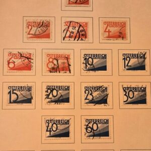 Stamp Austria 1925 Postage Due J132-135,137-140,142,145-146,149,154-156 used