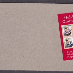 Scott #BK298 (3890b) Holiday Ornaments (Santa) Booklet of 20 Stamps - Sealed