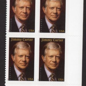 Scott #6043 Jimmy Carter Georgia Plate Block of 4 Forever Stamps - MNH