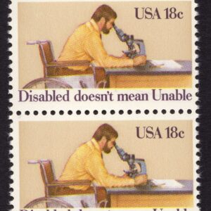 Scott #1925 Disabled is Not Unable Pair of Stamps - MNH