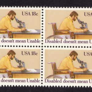 Scott #1925 Disabled is Not Unable Block of 4 Stamps - MNH