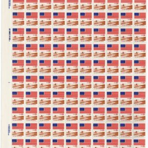 Scott #1890 Flag Amber Grain Field Sheet of 100 Stamps - MNH P#1 Left