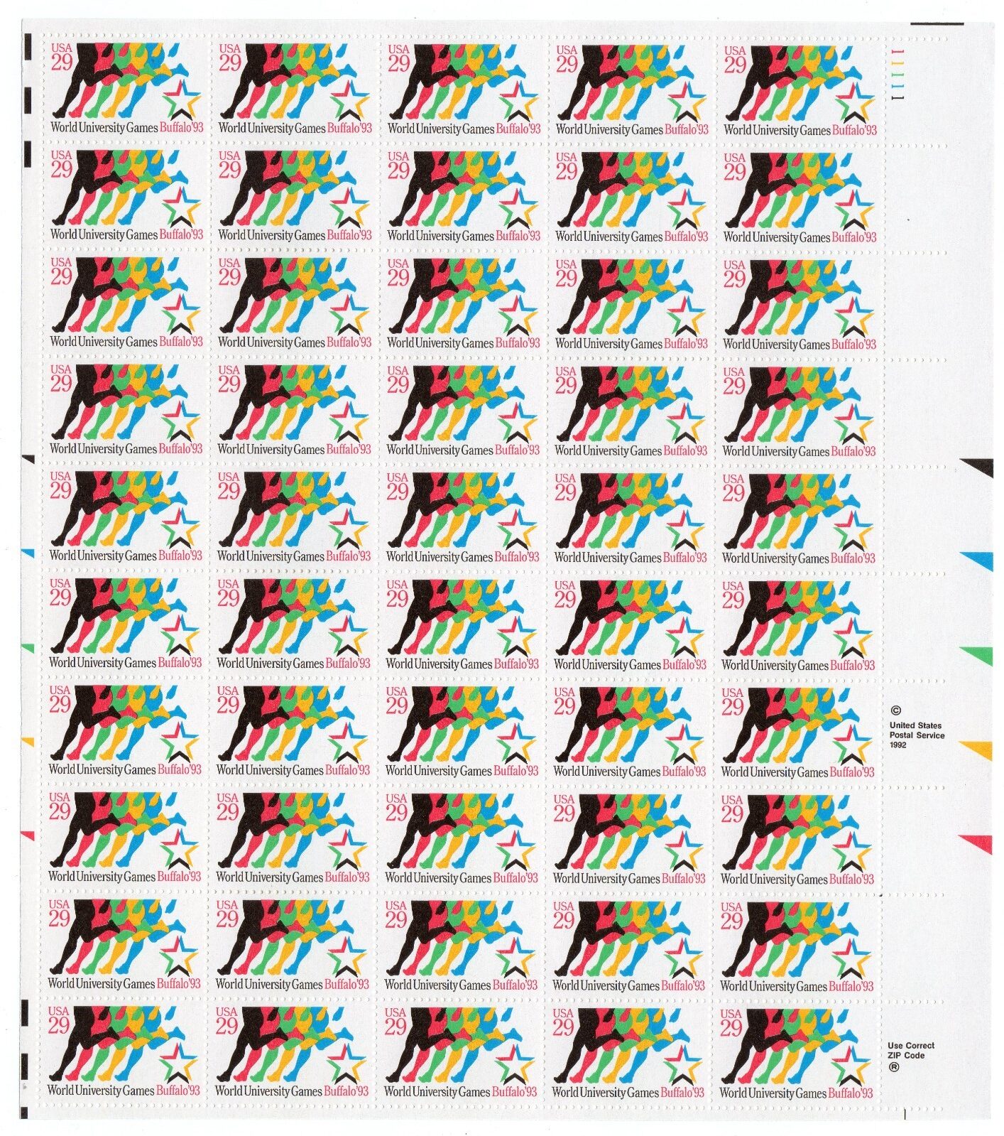 Scott #2748 World University Games Sheet of 50 stamps - MNH UR