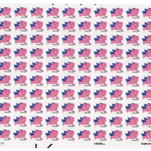 Scott #2531 Flags on Parade Sheet of 100 Stamps - MNH P#2222 LL