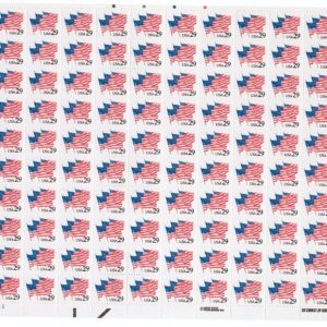 Scott #2531 Flags on Parade Sheet of 100 Stamps - MNH P#1111 LL