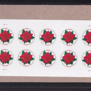 Scott #5311 Poinsettia Sheet of 10 Global Forever Stamps - Sealed