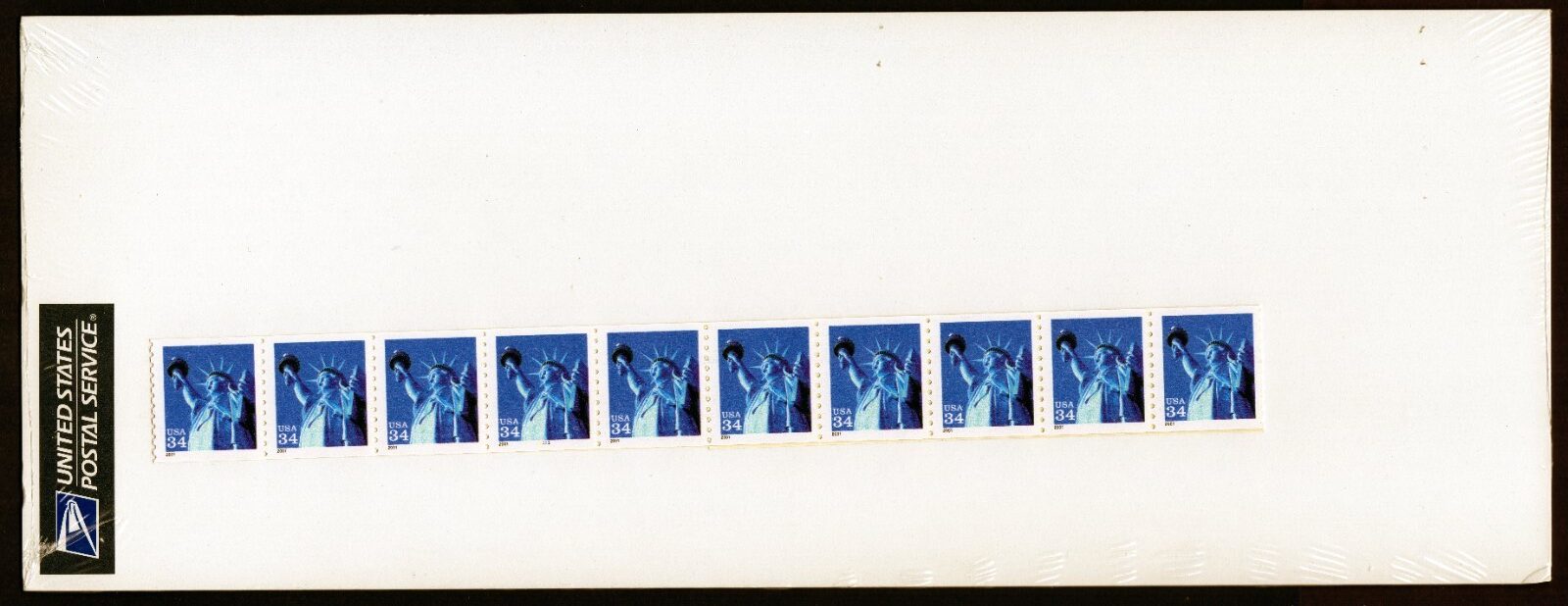Scott #3452 (10K) Statue of Liberty Plate # Coil (PNC) of 25 Stamps - Sealed