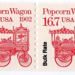Scott #2261 Popcorn Wagon (16.7c) Coil of 5 Stamps - MNH
