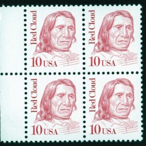 Scott #2175c Red Cloud Block of 4 Stamps - MNH w/selvage