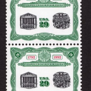 Scott #2630 New York Stock Exchange Pair of Stamps - MNH