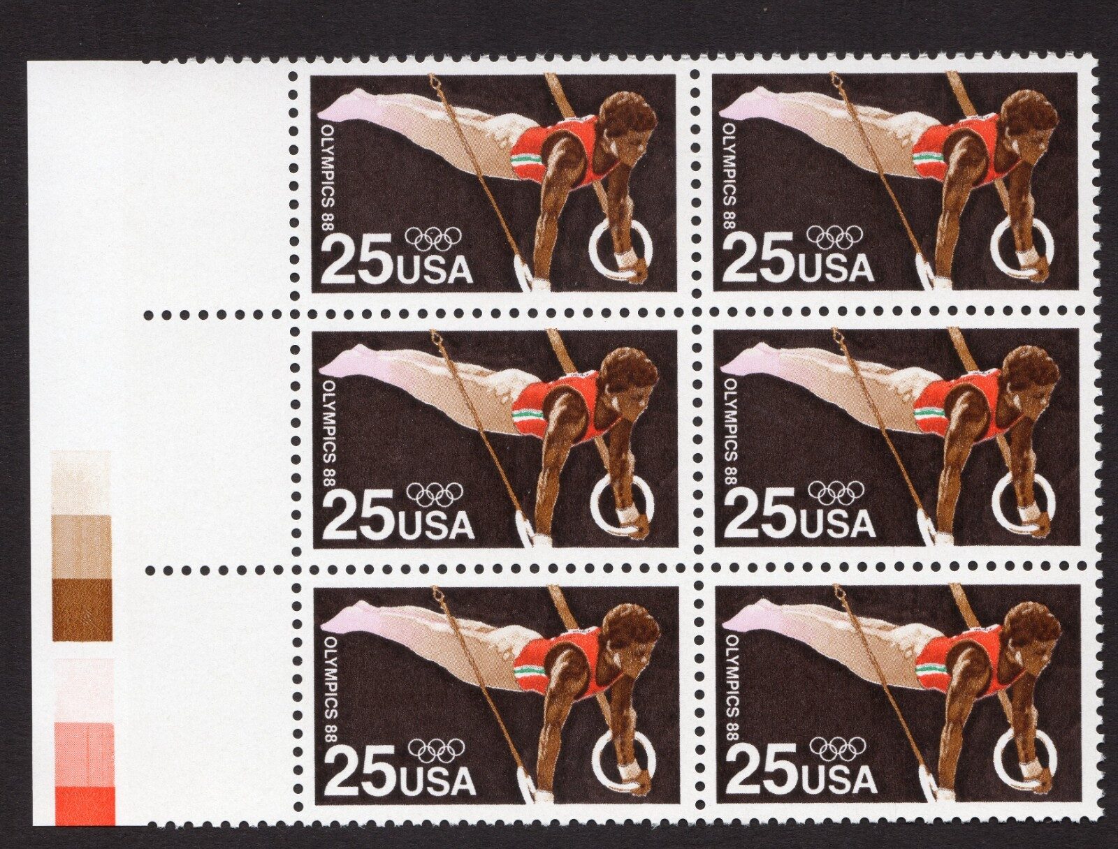 Scott #2380 Olympics Gymnast Block of 6 Stamps - MNH