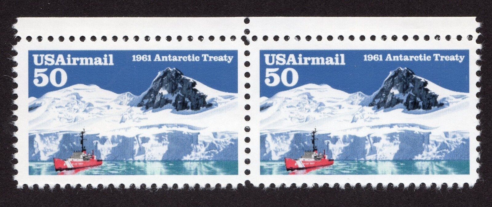 Scott #c130 Arctic Airmail Treaty Airmail Pair of Stamps - MNH