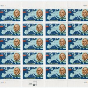 Scott #3141 The Marshall Plan Full Sheet of 20 Stamps - MNH