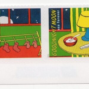 Scott #6002 Goodnight Moon Plate Block (Strip) of 4 Forever Stamps - MNH Bottom
